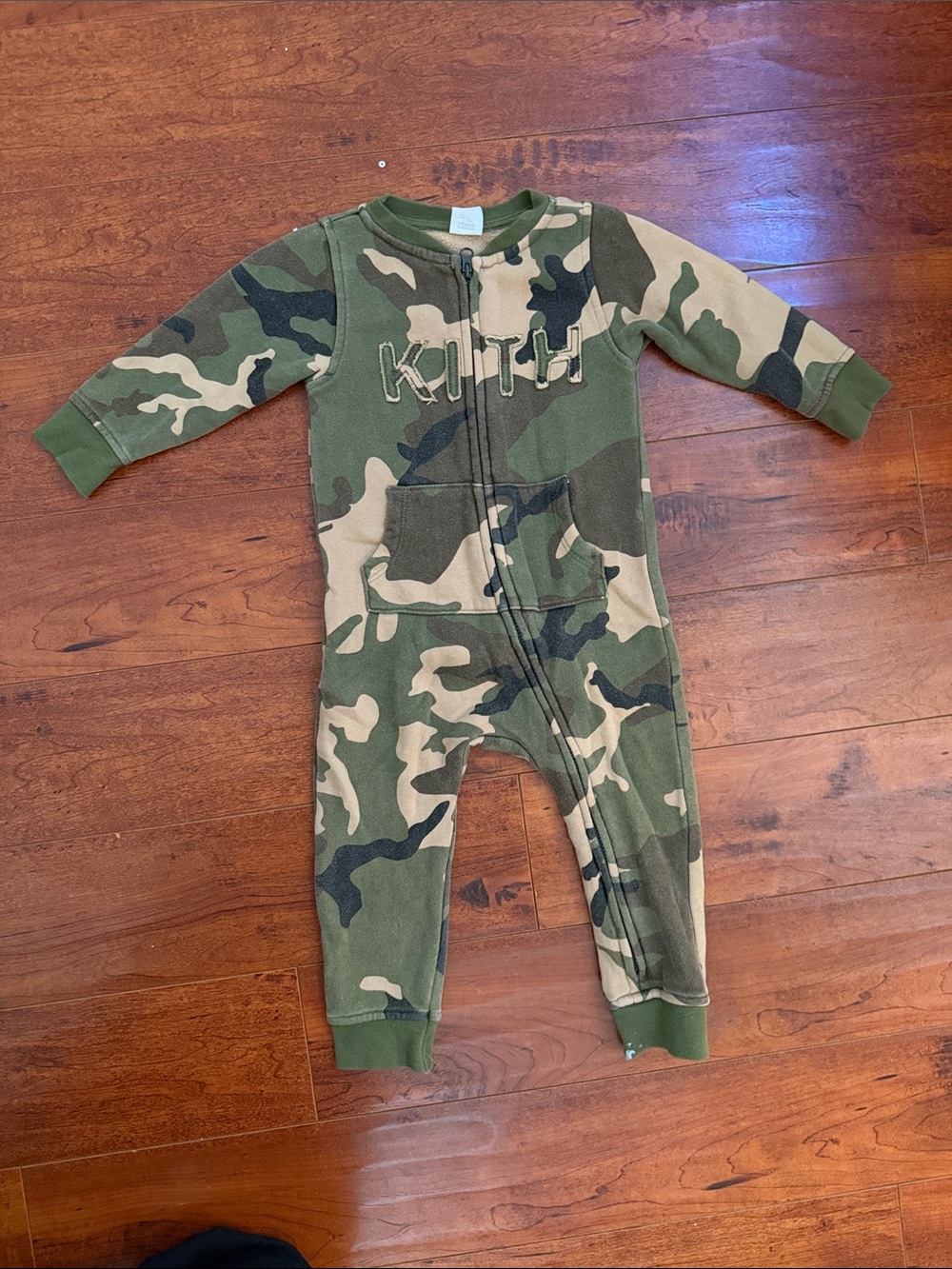 Kith Camo Zip One-Piece - Green, Tan, Dark Green